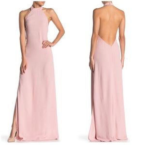 Flynn Skye Dusty Rose 🌹 Tyra Halter Maxi Dress S